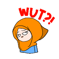 girl what Sticker by ifalukis