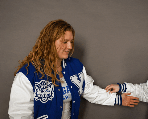Celebration Laugh GIF by BYU Cougars