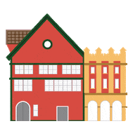 Bergen Hus Sticker by Museum Vest