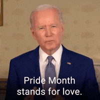 Pride Month stands for love.