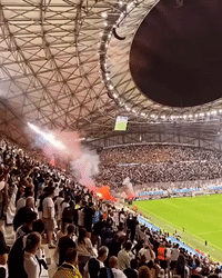 Europa League Match Interrupted as Crowd Throws Flares in Marseille