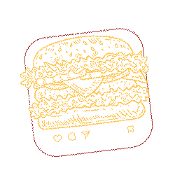 Delivery Batata Sticker by aiqfome