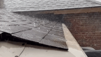 Hailstones Ricochet Off Louisville Roofs as Thunderstorms Hit Kentucky