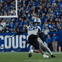 Byu Football Juke GIF by BYU Cougars