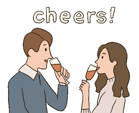 Good Morning Cheers Sticker by HelloAdamsFamily