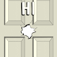 Pop Up Hello GIF by Abster
