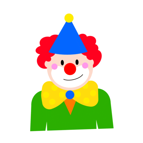 Clown Fasnet Sticker by buttinette Textil-Versandhaus GmbH