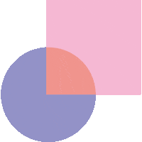 RKO20 pink purple circle shape Sticker