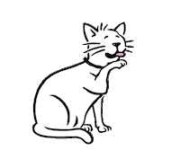 Happy Cat Sticker by barkingheads