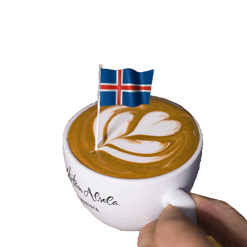 Coffee Time Iceland Sticker by Dritan Alsela Coffee