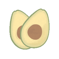 Fruit Avocado Sticker by Donna Dolce