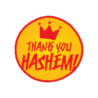Jewish Mitzvah Sticker by Thank You Hashem