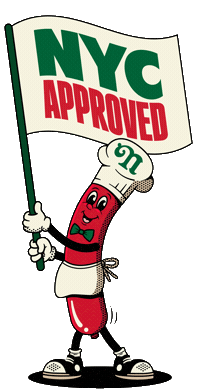 New Yorker Frankie Sticker by Original Nathan's Franks