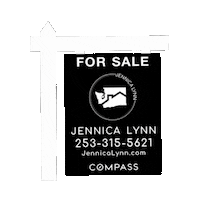 JennicaLynn realtor realestate for sale for sale sign Sticker