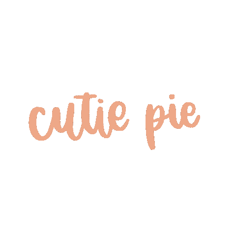 Typography Cutie Sticker