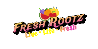 FRootzDet fruit live life fresh deeply rooted fresh rootz Sticker