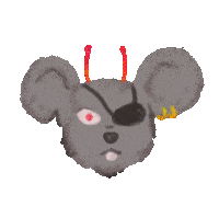 Head Mouse Sticker by Mr Tronch