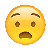 shocked emoji Sticker