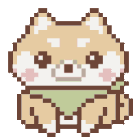 Pixel Shiba Sticker