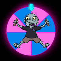 BrettDrawsStuff neon spin spinning gnome GIF