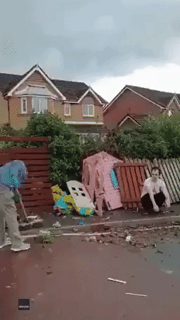 Possible Tornado Rips Through Residential Area of Cheshire, England