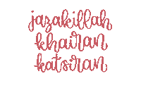 Terimakasih Jazakallah Sticker