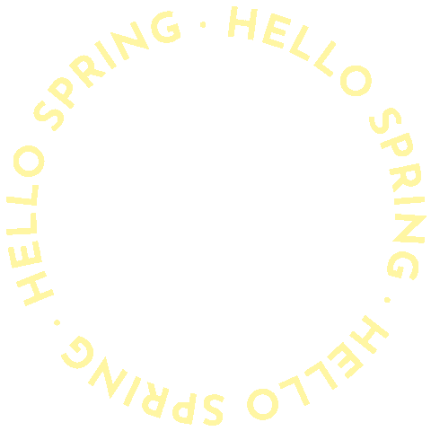 Spring Hello Sticker by Pink Box