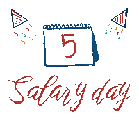Happy Day Salary Sticker