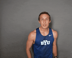 Celebration Kiss GIF by BYU Cougars