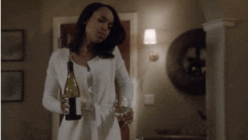 olivia pope drinking GIF