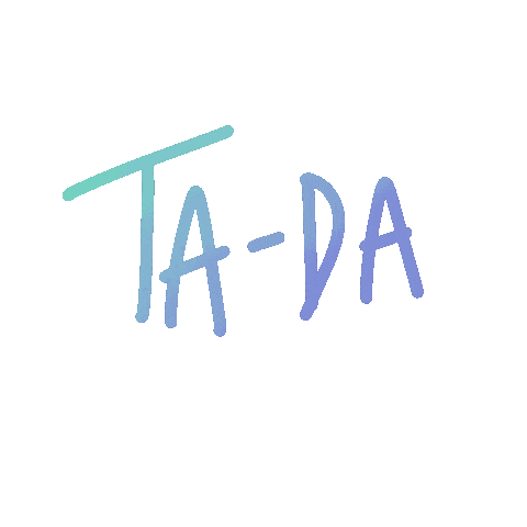 Ta Da Sticker