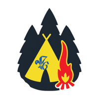 Camp Camping Sticker by 76th Scout Group Strovolos - 76 Scouts