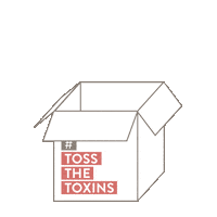 Toss The Toxins Sticker by Branch Basics