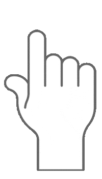 Tap Finger Sticker by Projekt Lebenslänglich
