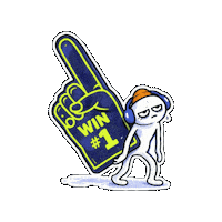 Number One Win Sticker