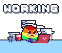 Sad Work Sticker by Potatozzz by 9GAG