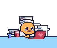 Sad Work Sticker by Potatozzz by 9GAG