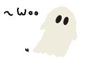 Halloween Ghost Sticker by Gracekyky