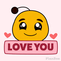 I Love You Hearts GIF by Plan Bee Studios