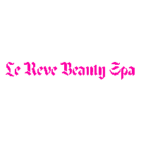 lerevebeautyspa spa le reve pink letter 661nails Sticker