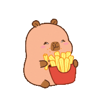 Hungry Fast Food Sticker