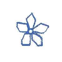 Flor Azul Sticker