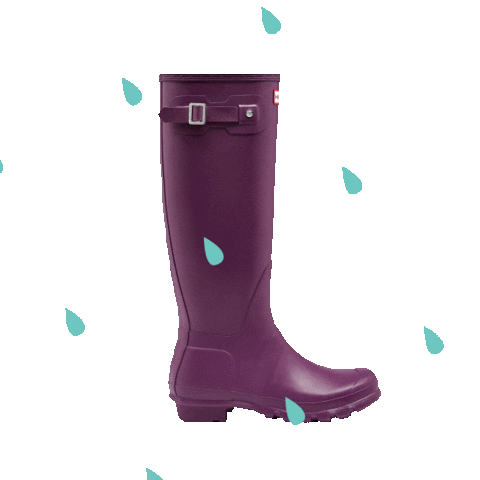 rain raindrops Sticker by Hunter