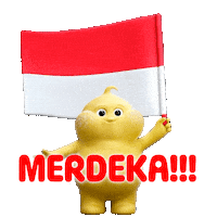 Independence Day Indonesia Sticker by Butter baby