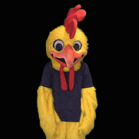 Pluckers shocked mad upset fried chicken GIF