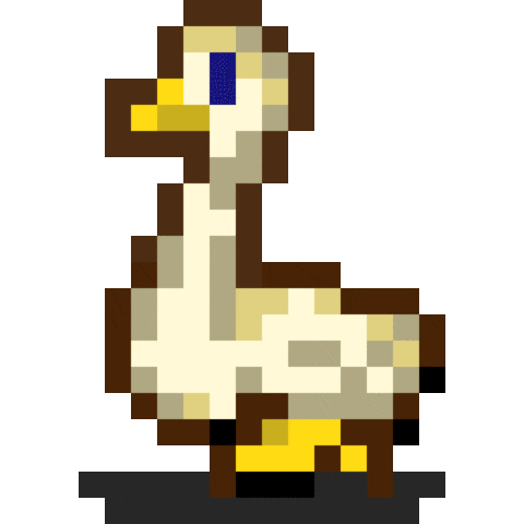 Duck 8Bit Sticker
