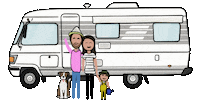 Family Camping Sticker by The Upcycling Camper