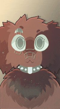 Psychedelipup animation artist furry fursona GIF