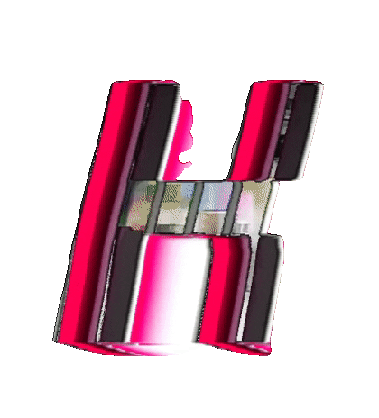 Glitch Alphabet Sticker by #BASILIO