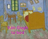 Van Gogh To Bed GIF by GIF IT UP